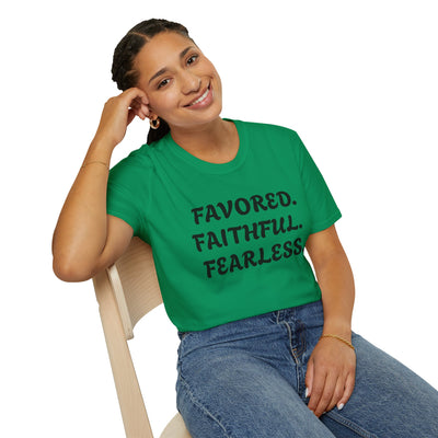 "Favored. Faithful. Fearless" Empowerment Tee