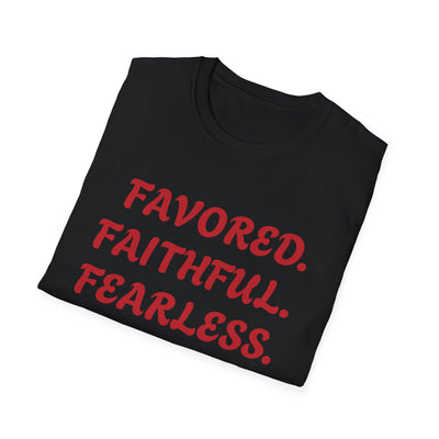 "Favored. Faithful. Fearless" Empowerment Tee
