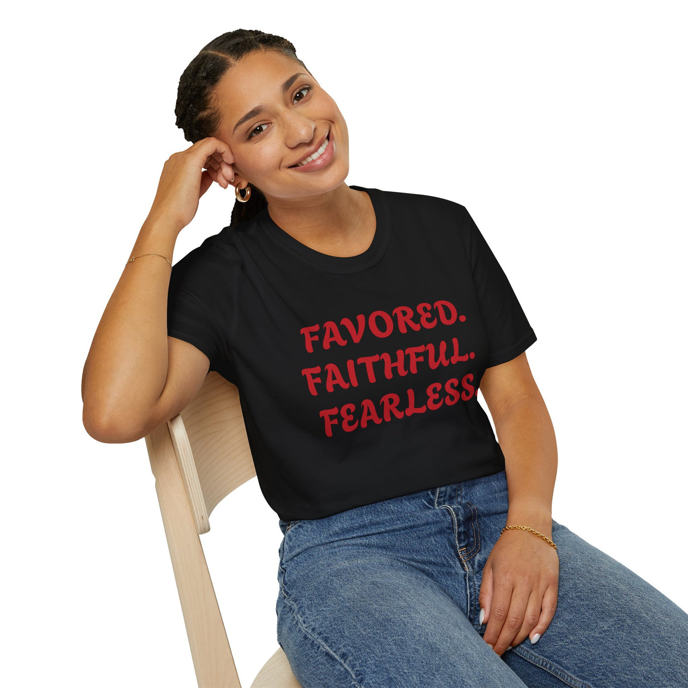 "Favored. Faithful. Fearless" Empowerment Tee