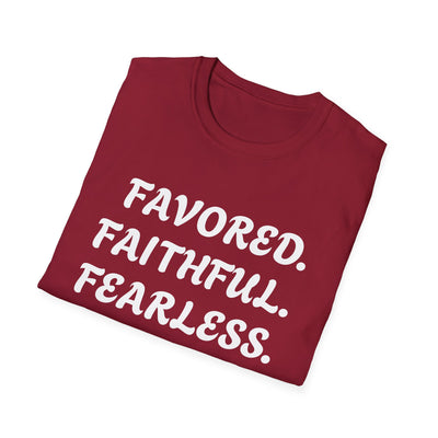 "Favored. Faithful. Fearless" Empowerment Tee