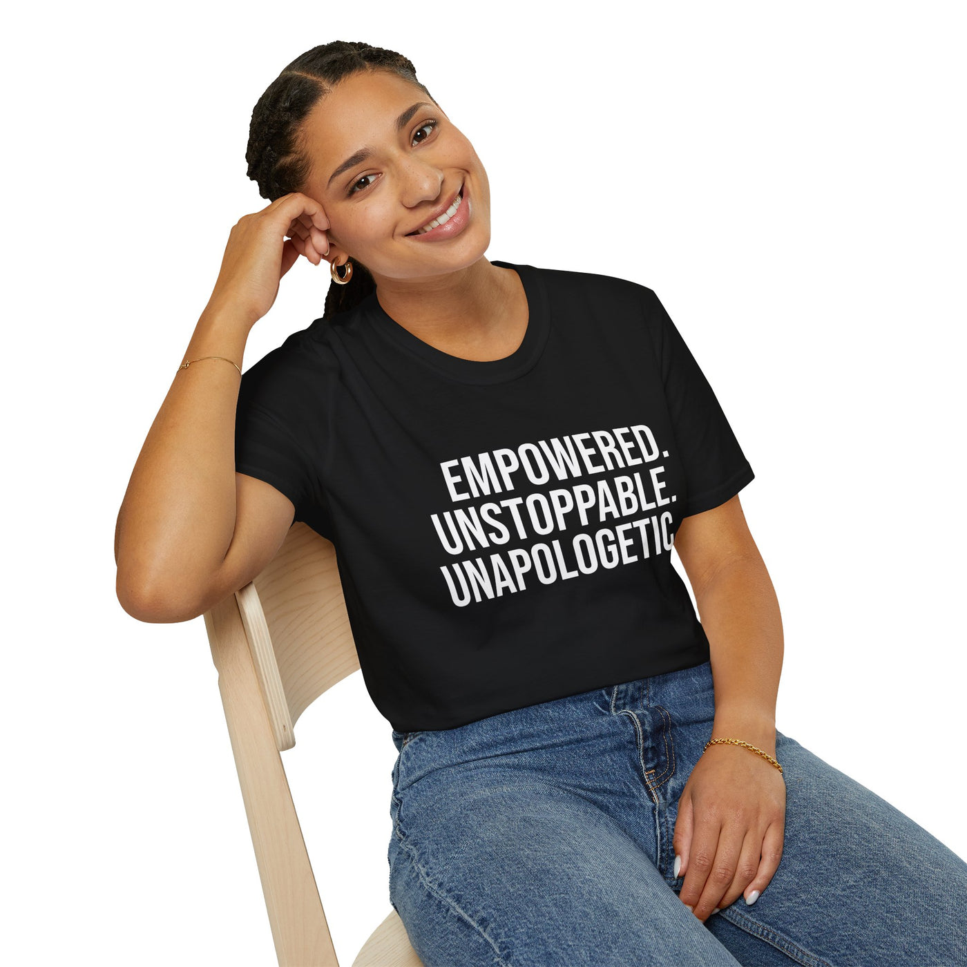 "Empowered. Unstoppable. Unapologetic" Empowerment Tee
