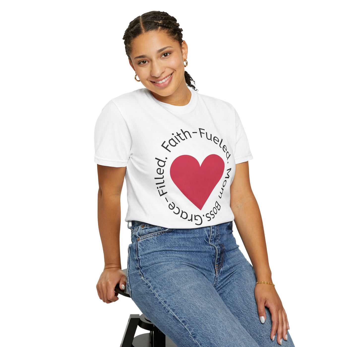"Grace-Filled. Faith-Fueled. Mom Boss" Empowerment Tee
