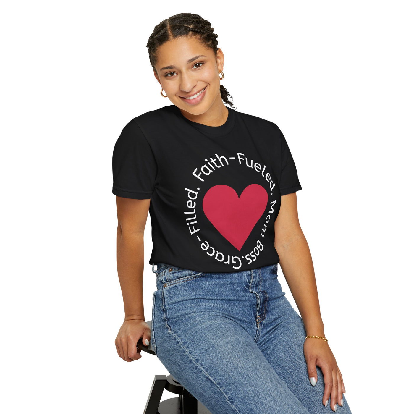 "Grace-Filled. Faith-Fueled. Mom Boss" Empowerment Tee