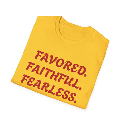 "Favored. Faithful. Fearless" Empowerment Tee