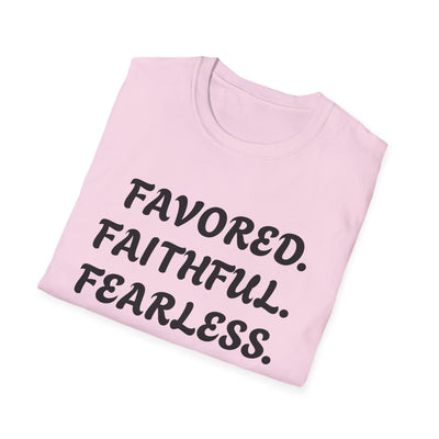 "Favored. Faithful. Fearless" Empowerment Tee