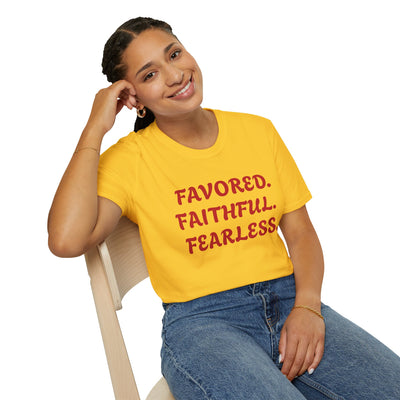 "Favored. Faithful. Fearless" Empowerment Tee