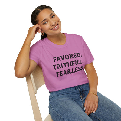 "Favored. Faithful. Fearless" Empowerment Tee