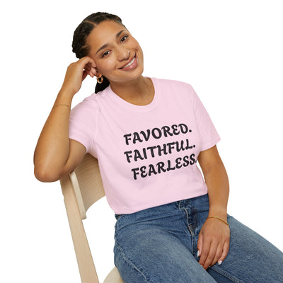 "Favored. Faithful. Fearless" Empowerment Tee