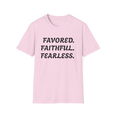 "Favored. Faithful. Fearless" Empowerment Tee