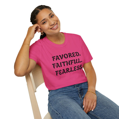 "Favored. Faithful. Fearless" Empowerment Tee