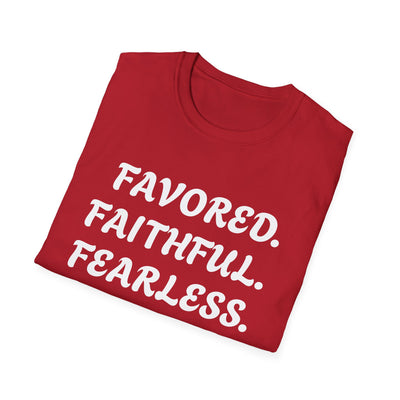 "Favored. Faithful. Fearless" Empowerment Tee