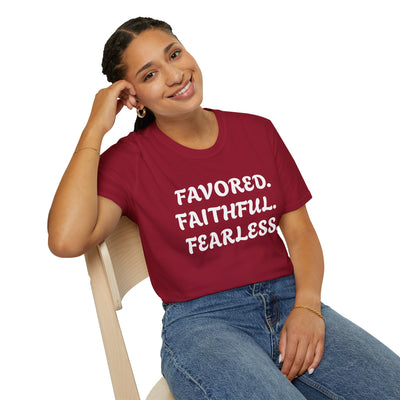 "Favored. Faithful. Fearless" Empowerment Tee